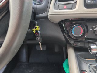 2020 Honda HR-V LX - Interior Steering Wheel With Keys Image